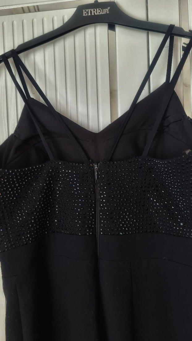 Siyah Uzun Kadın Abiye - Görsel 3