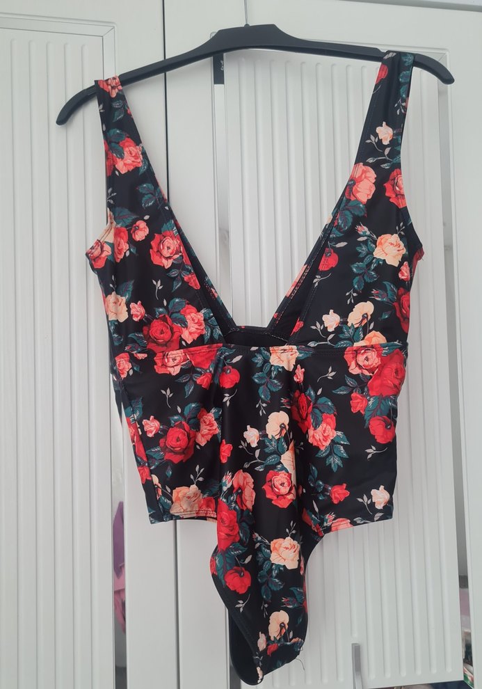 Çiçek Desenli Drapeli Mini Mayo - Görsel 2