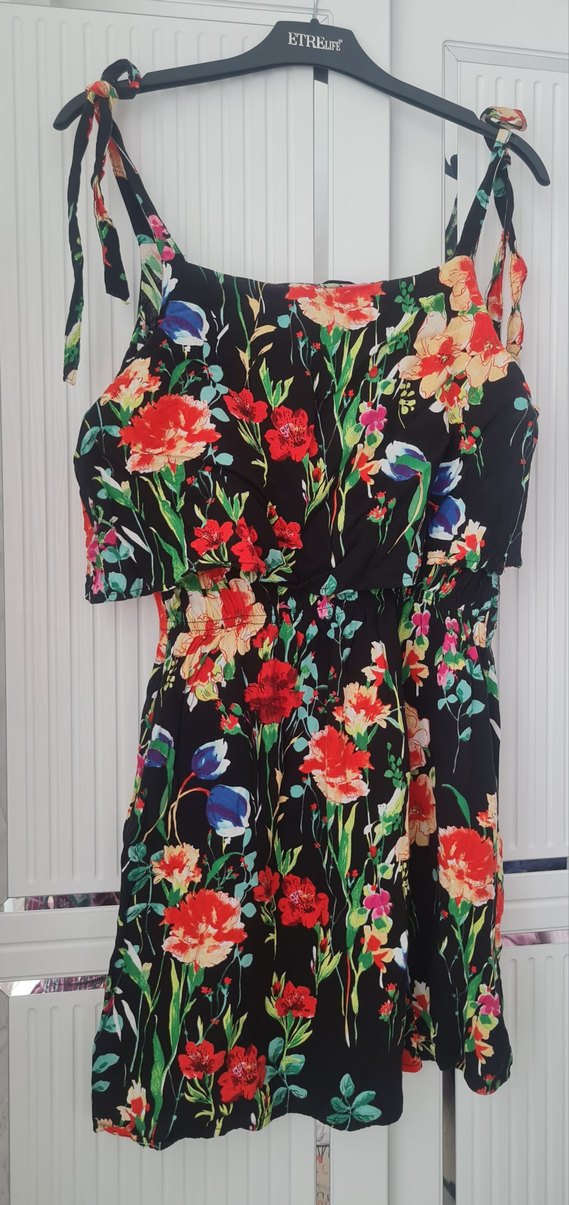 Çiçek Desenli Bohem Kadın Tulum - Görsel 2