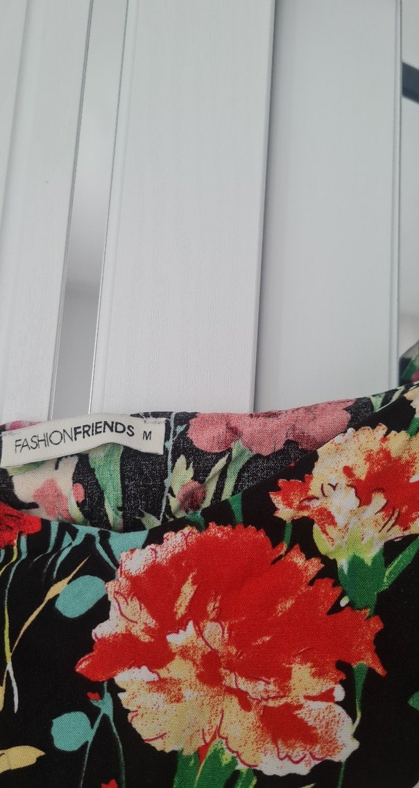 Çiçek Desenli Bohem Kadın Tulum - Görsel 3