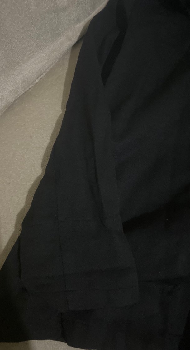 Düğmeli Siyah Midi Ceket - Görsel 3