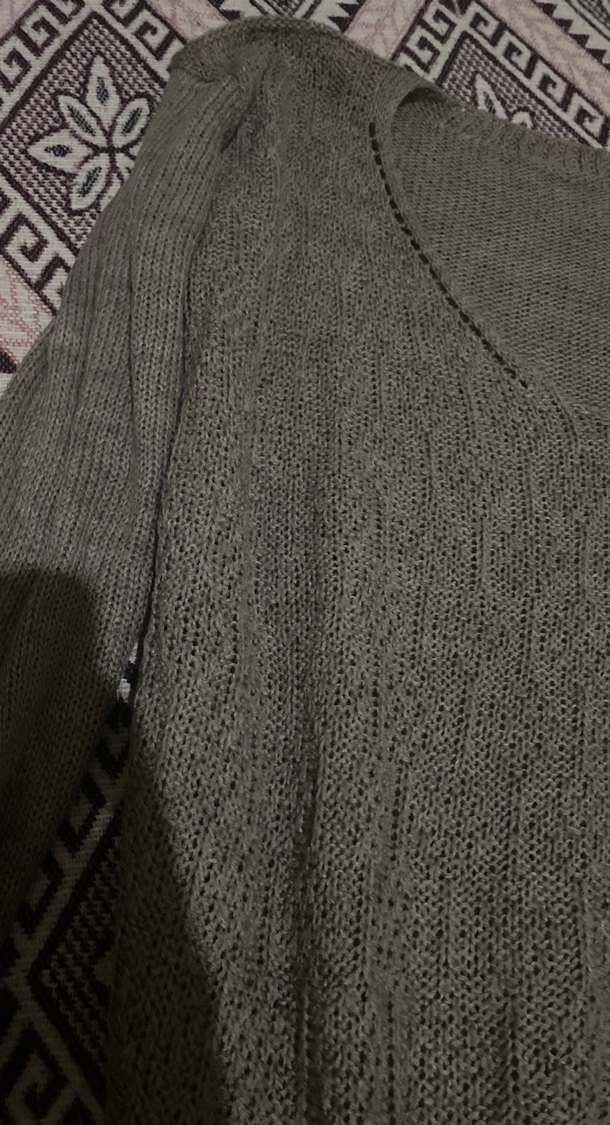 Vizon V Yakalı Kadın Triko Kazak - Görsel 2