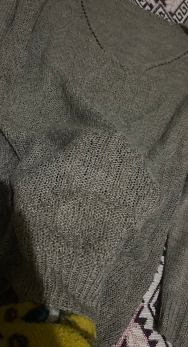 Vizon V Yakalı Kadın Triko Kazak - Görsel 3