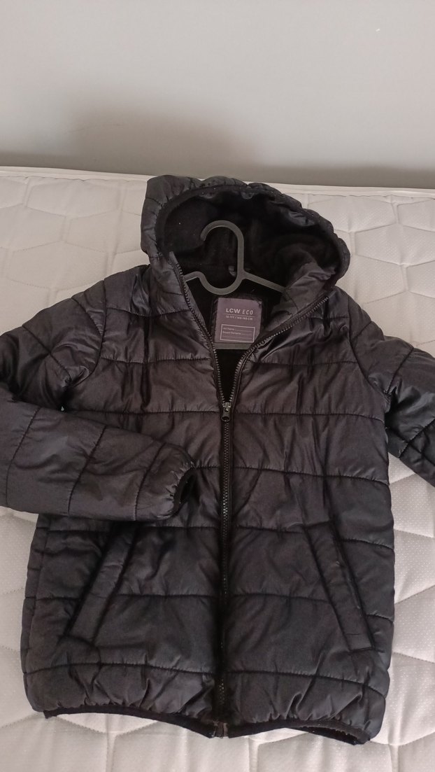 Siyah Fermuarlı Erkek Çocuk şişme mont - Görsel 4