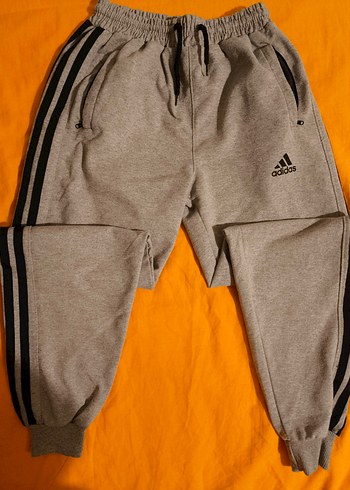 Gri Adidas Fermuarlı Erkek Eşofman Altı - Görsel 2