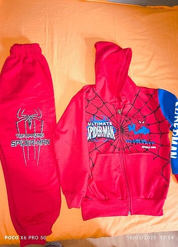 Çocuk Spiderman eşofman takımı 