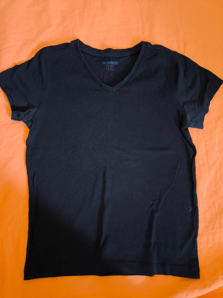 Siyah V Yaka ve bisiklet yaka fanila 2 adet - Görsel 2