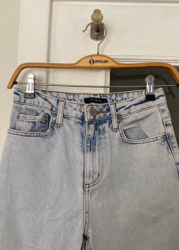 trendyol düz kesim jean denim pantolon - Görsel 2