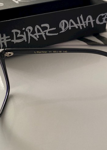 Bilge Karga mavi ışık korumalı siyah çerçeveli gözlük - Görsel 3