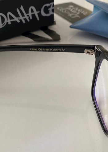 Bilge Karga mavi ışık korumalı siyah çerçeveli gözlük - Görsel 4