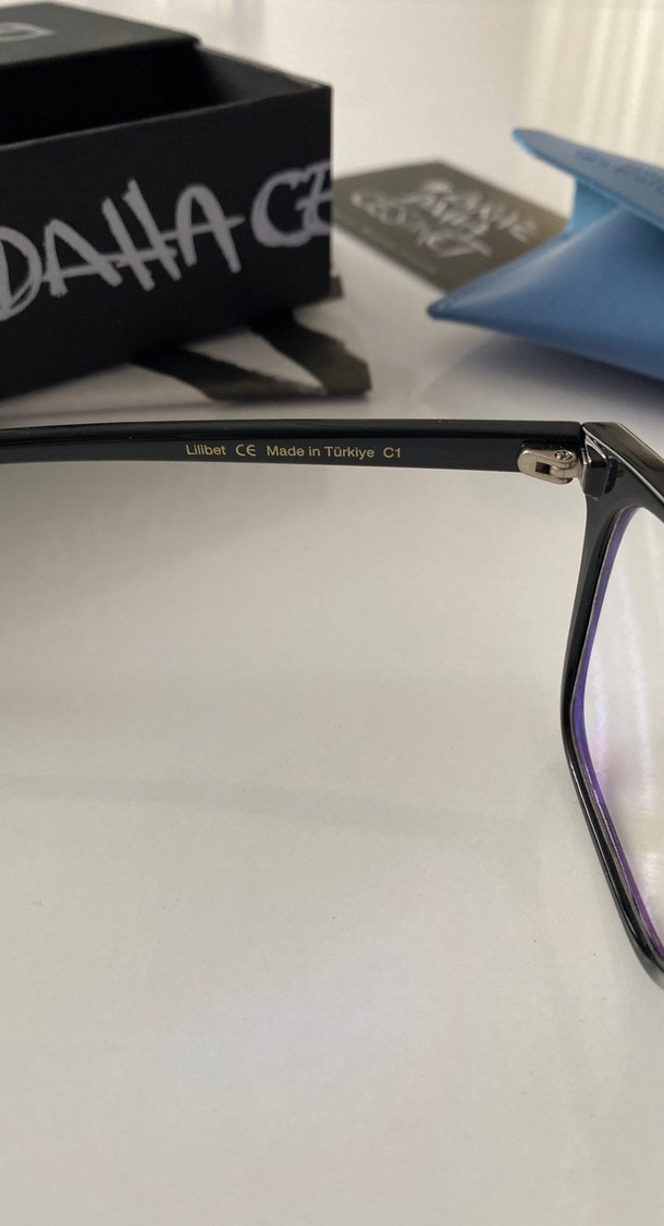 Bilge Karga mavi ışık korumalı siyah çerçeveli gözlük - Görsel 4