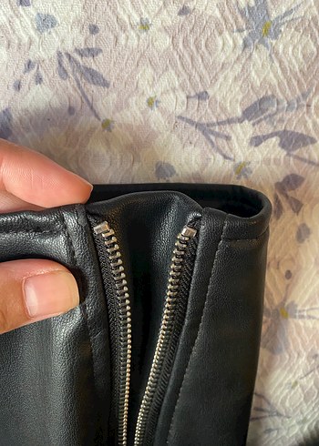 zara deri ceket orijinal - Görsel 7