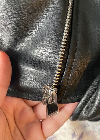 zara deri ceket orijinal - Görsel 8