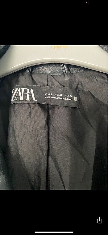 zara deri ceket orijinal - Görsel 5