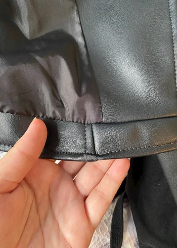 zara deri ceket orijinal - Görsel 6