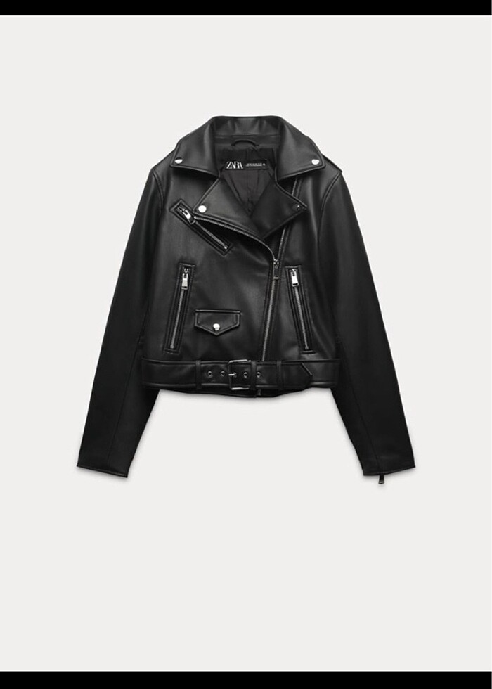 zara deri ceket orijinal - Görsel 3