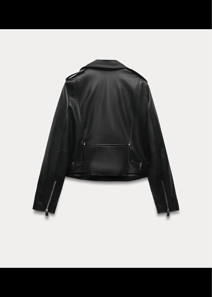 zara deri ceket orijinal - Görsel 4