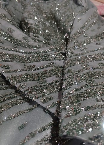 şu yeşili taşlı tesettür abiye - Görsel 3