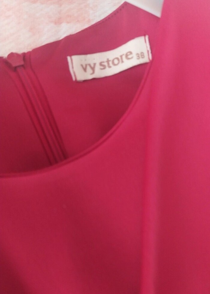 Kırmızı tesettür abiye elbise - Görsel 3