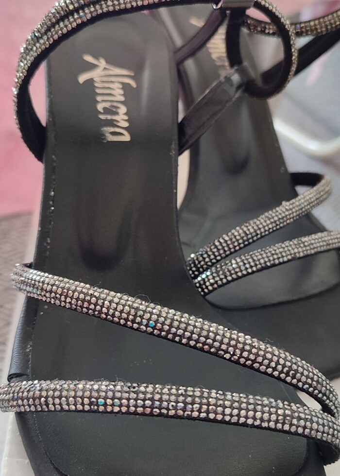 Siyah bantli abiye ayakkabı - Görsel 2