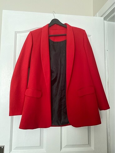 Kırmızı blazer ceket