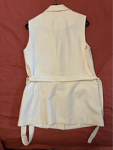 Koton Kolsuz Abiye Kuşaklı Blazer Ceket Yelek - Görsel 4