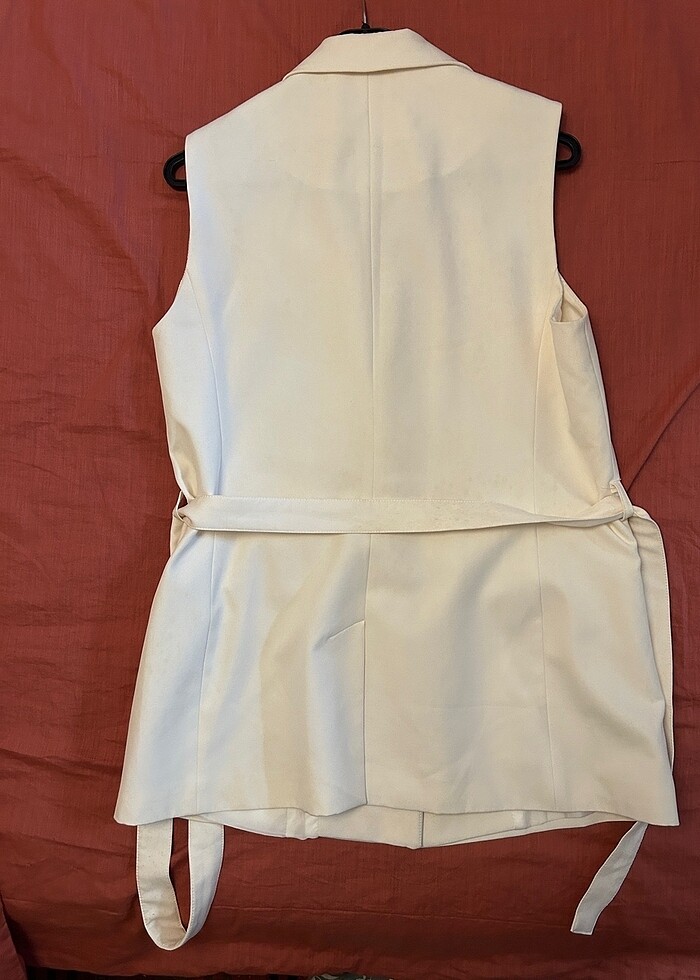 Koton Kolsuz Abiye Kuşaklı Blazer Ceket Yelek - Görsel 4