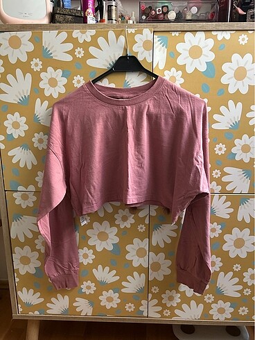 ASOS Uzun Kollu Crop T-shirt