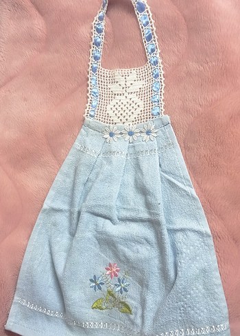 Nakışlı Mavi Bohem Mutfak Havlusu - Görsel 2