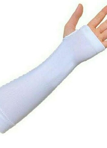 Spor Kolluk Parmak Geçmeli Beyaz