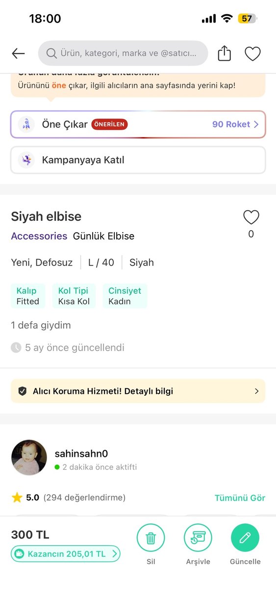 Kısa Kollu Siyah Mini Elbise - Görsel 3