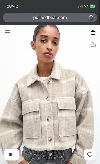 m Beden Pull bear kaban