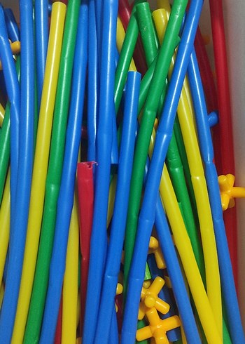 Renkli Eğitici Çubuk ve Bağlayıcı Seti - Görsel 3