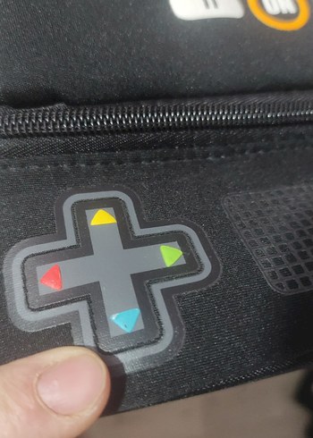 Siyah Retro Oyun Konsolu Temalı el Çantası /Beslenme çantası - Görsel 7