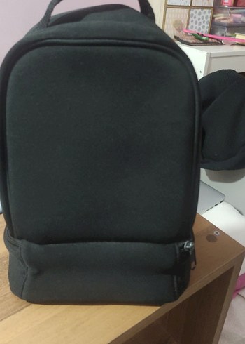 Siyah Retro Oyun Konsolu Temalı el Çantası /Beslenme çantası - Görsel 4