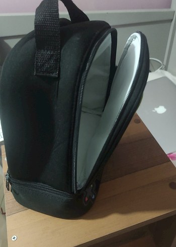 Siyah Retro Oyun Konsolu Temalı el Çantası /Beslenme çantası - Görsel 5