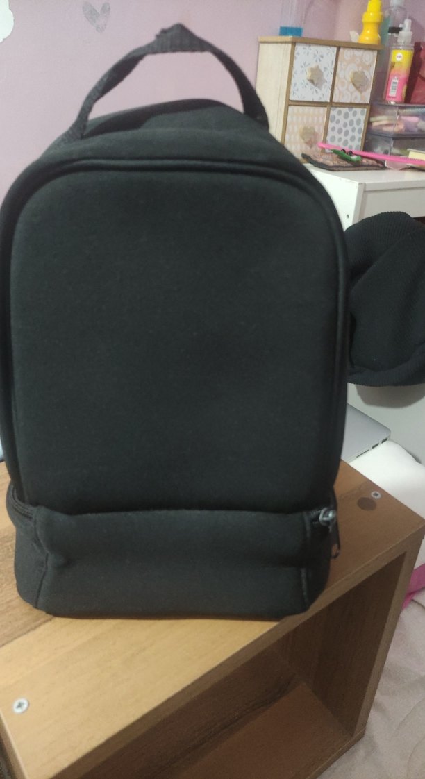 Siyah Retro Oyun Konsolu Temalı el Çantası /Beslenme çantası - Görsel 4