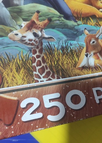 Renkli Afrika Hayvanları 250 Parça Çocuk Puzzle - Görsel 2