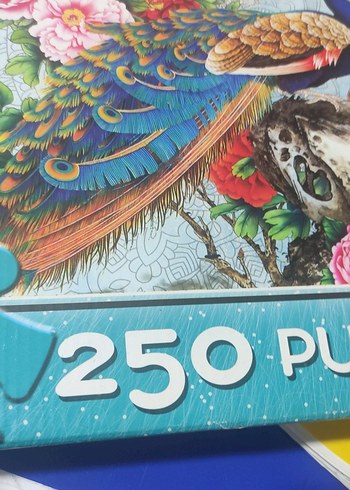 250 Parça Renkli Tavuskuşu Puzzle - Görsel 2