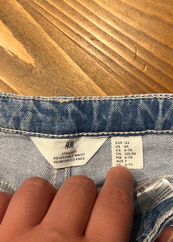 H&M Kalp Desenli Kadın Midi Boy Denim Pantolon