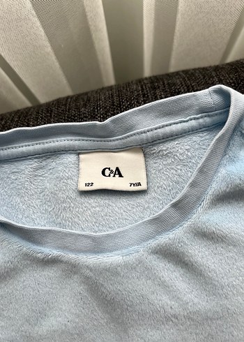 Mavi Kadın Pamuklu Düğmeli Sweatshirt