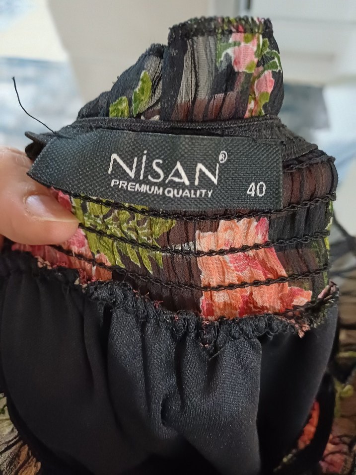 Çiçek Desenli Uzun Bohem Elbise - Görsel 5