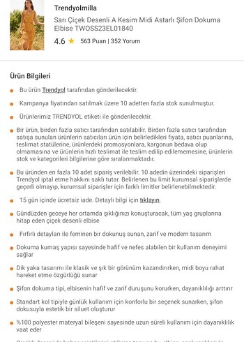 Sarı Çiçek Desenli A Kesim Midi Elbise