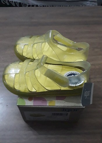 Igor Igor Star Glitter Sarı Kız Çocuk Sandalet