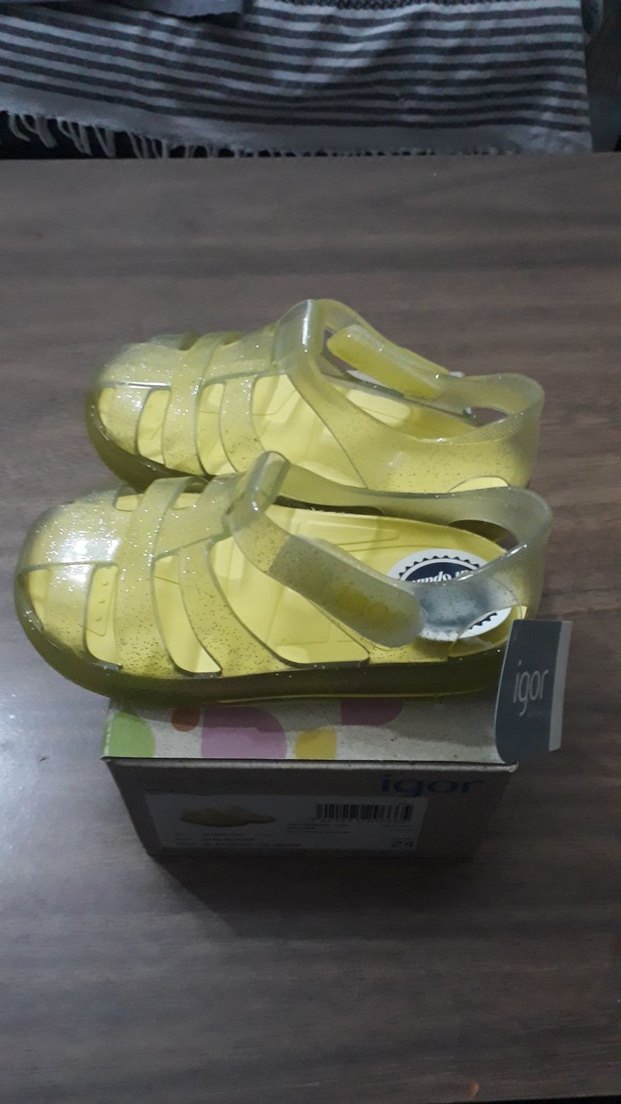 Igor Star Glitter Sarı Kız Çocuk Sandalet - Görsel 2