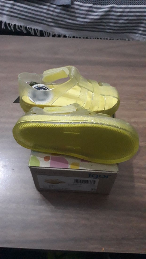 Igor Star Glitter Sarı Kız Çocuk Sandalet - Görsel 4