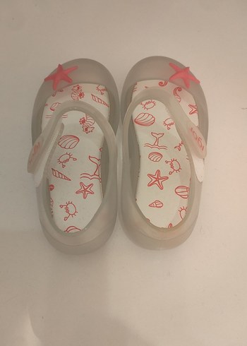 İgor Kız Çocuk Şeffaf Desenli Cırt Cırtlı Sandalet - Görsel 3