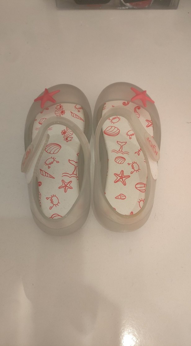 İgor Kız Çocuk Şeffaf Desenli Cırt Cırtlı Sandalet - Görsel 3