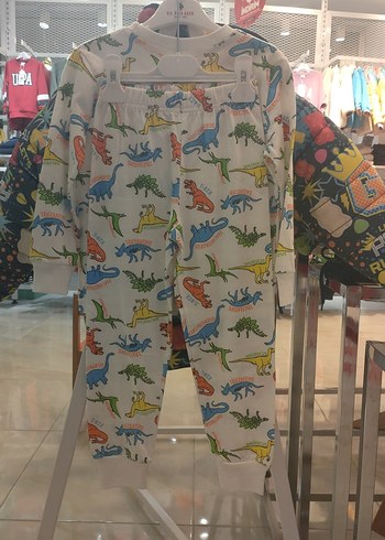 Ges Renkli Dinozor Desenli Erkek Çocuk Pijama Takımı - Görsel 2