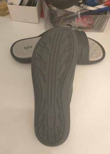 İgor Unisex Çocuk Terlik Gri - Görsel 4